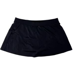 Swim Solutions Women's Thigh Minimizing Slimming Black Swim Skirt 14